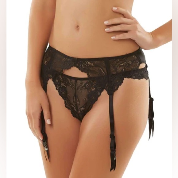 Jezebel Caress Too Bustier/Corset & Garter Belt Set - Picture 3 of 14